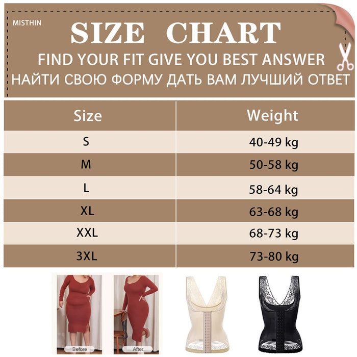 Body Lace Waist Trainer Shapewear Tummy Control Corset Belt