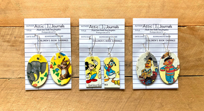 Book Lover Earrings -- 57