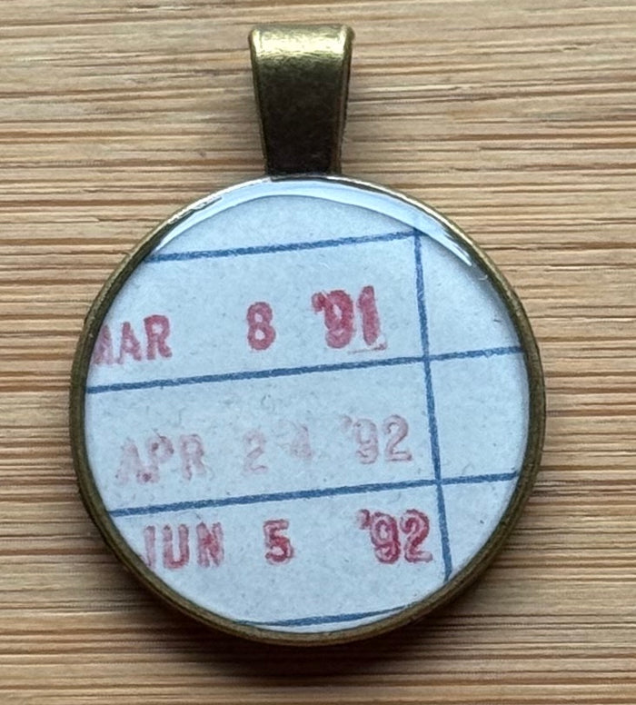 Book Lover Necklace -- March 8 April 24 June 5 in red