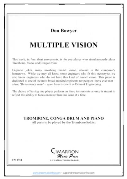 Bowyer - Multiple Vision - Trombone, Conga Drum and Piano