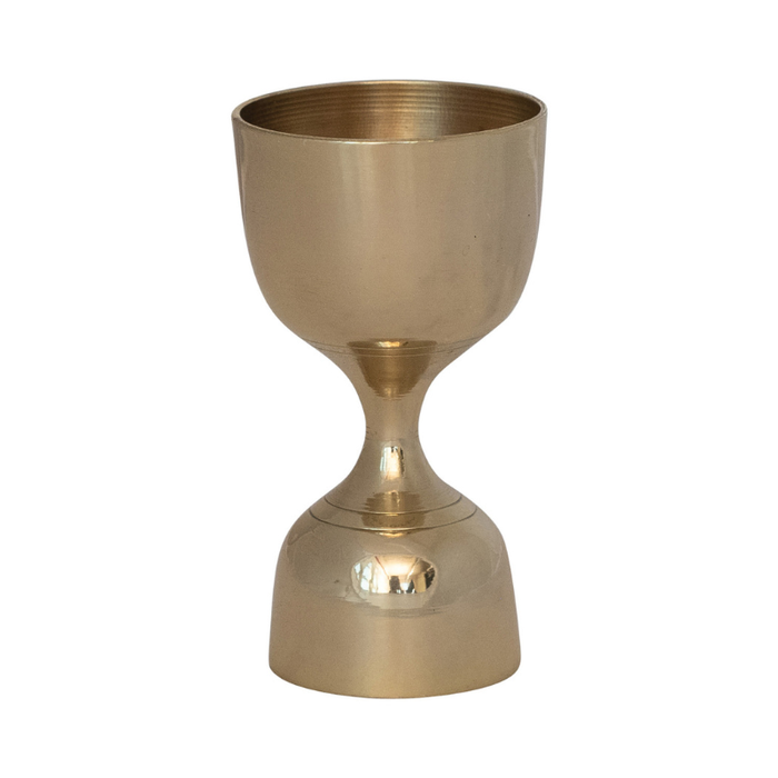 Brass Double Sided Cocktail Jigger - Becket Hitch