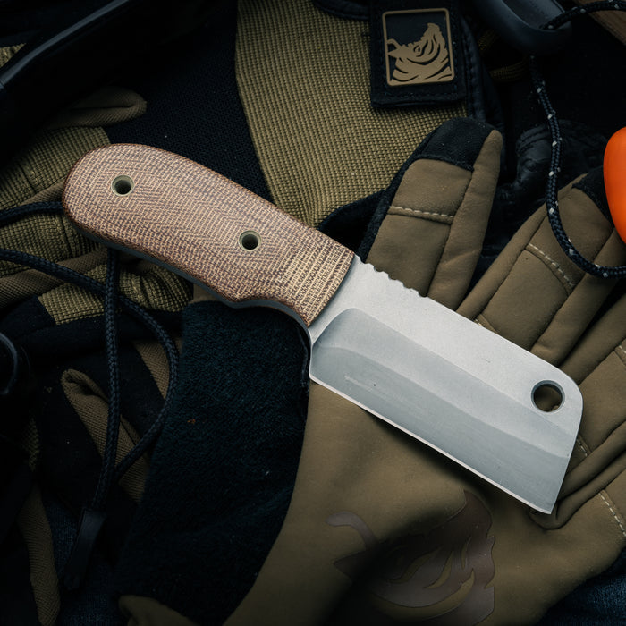 Kim Breed Cleaver — blade detail — Empire Outfitters