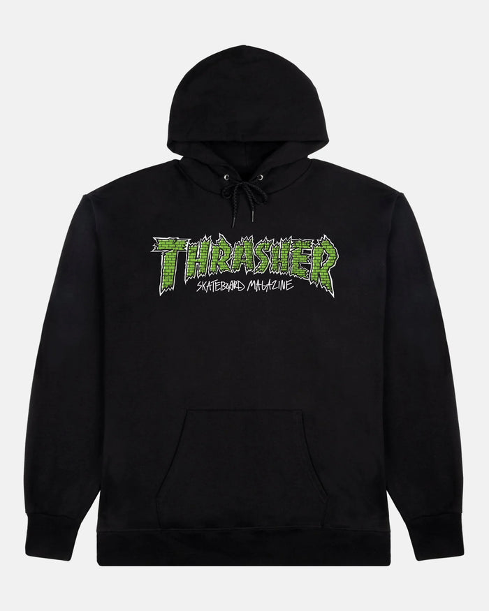 BRICK - HOODIE - BLACK - Four Street