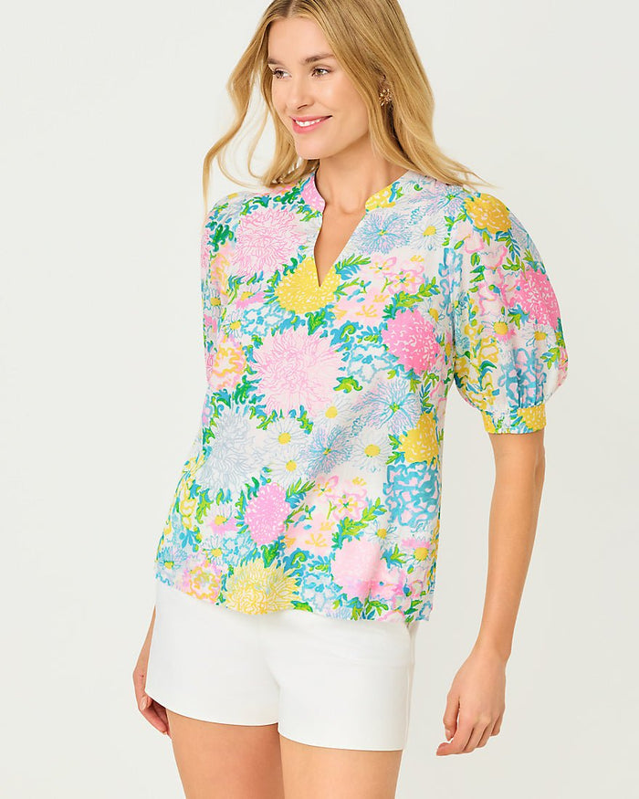 Lilly Pulitzer - Brinelle Top - Multi Lilly Garden