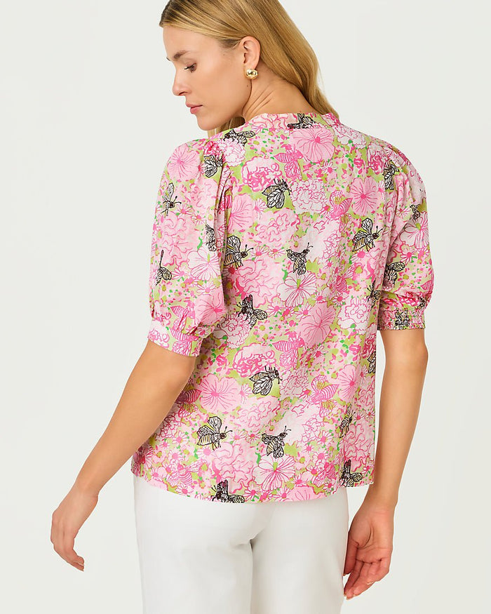Lilly Pulitzer - Brinelle Top - Pistachio Macaron Bees Knees