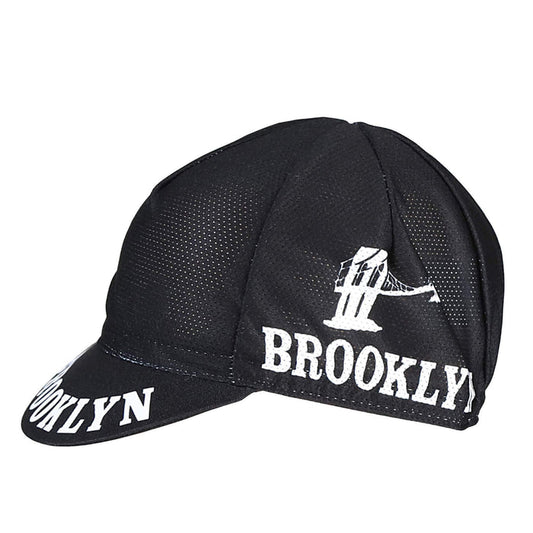 BROOKLYN BLACK MESH CYCLING CAP BLACK by Giordana Cycling, BLACK, Made in Italy