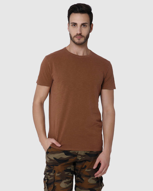 Brown Crew Neck T-Shirt