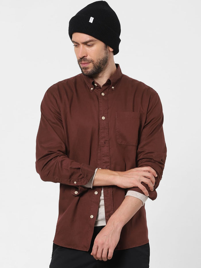 Brown Full Sleeves Shirt
