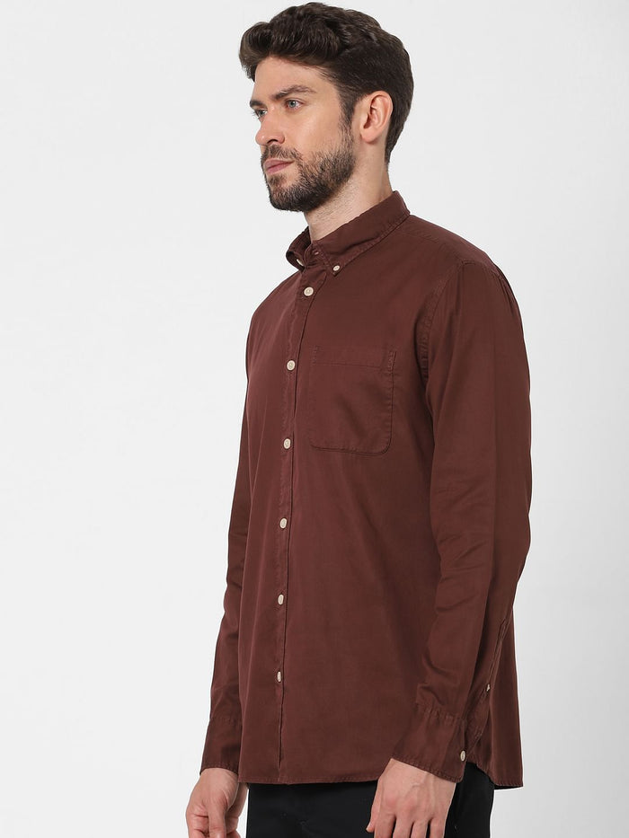 Brown Full Sleeves Shirt