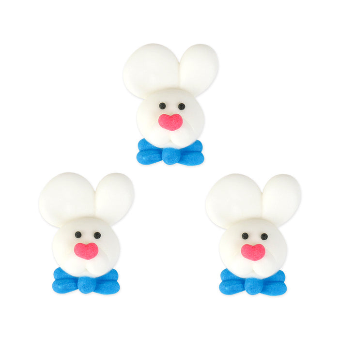 Easter Bunny Royal Icing Topper Decoration great for decorating your own chocolate, cakes, cupcakes, and more.
