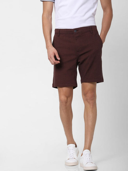 Burgundy Chino Shorts