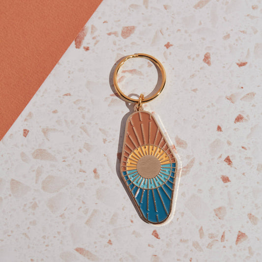 cai & jo USA - Sun And Sea Enamel Keychain