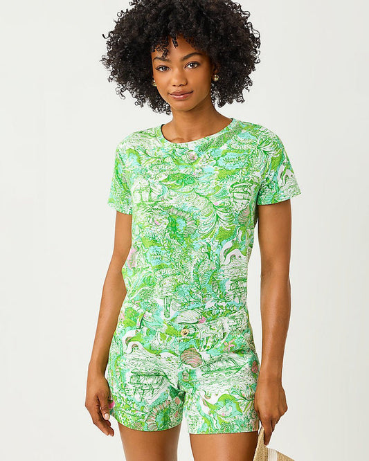 Lilly Pulitzer - Callahan Stretch Short - Resort White Ship To Shore