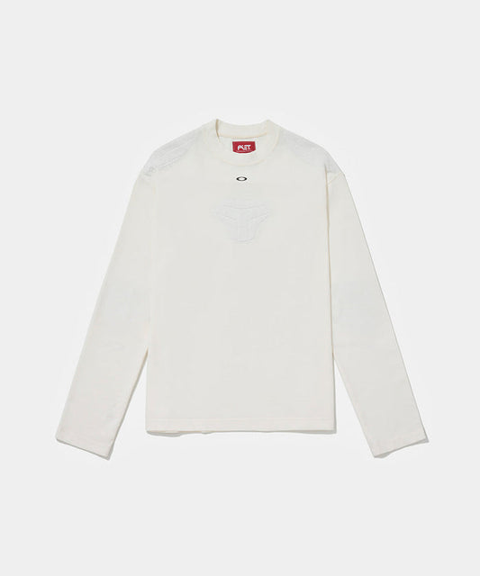 Camiseta Manga Longa Piet + Oakley - Bone White
