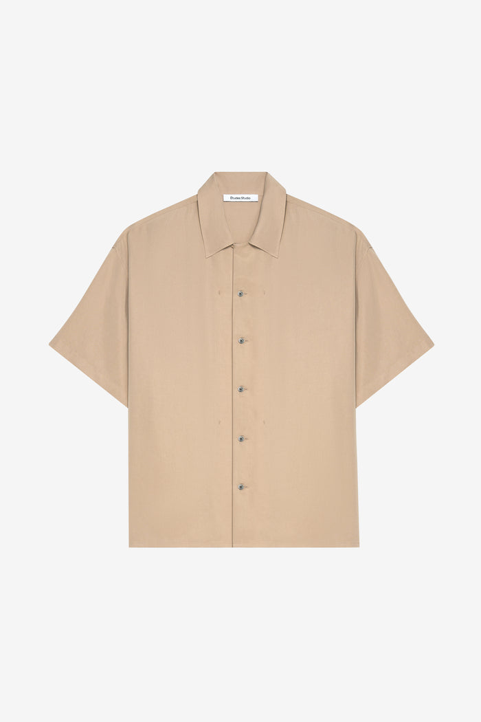 CAMP COLLAR SHIRT 42 / BEIGE