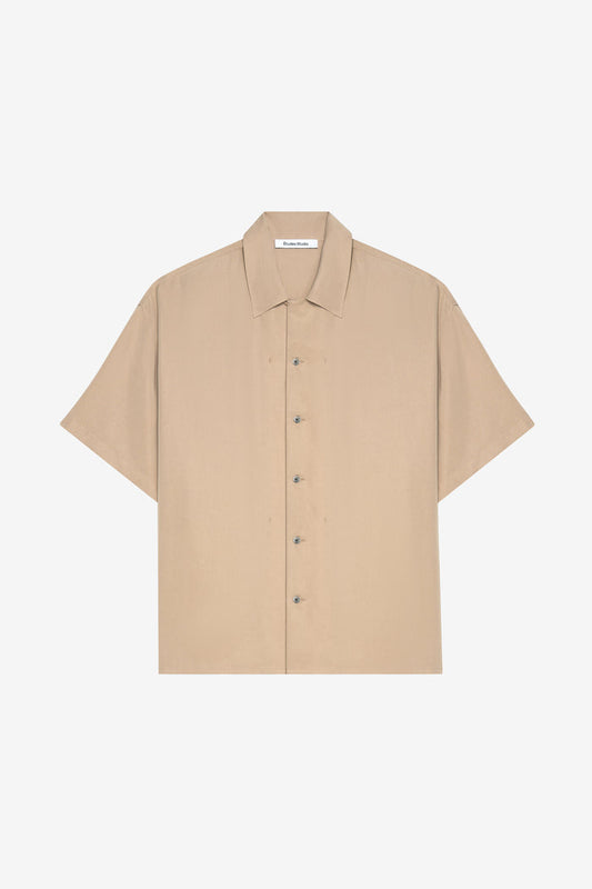 CAMP COLLAR SHIRT 42 / BEIGE