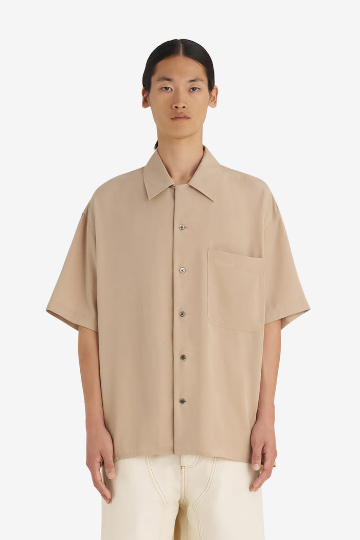 CAMP COLLAR SHIRT 42 / BEIGE