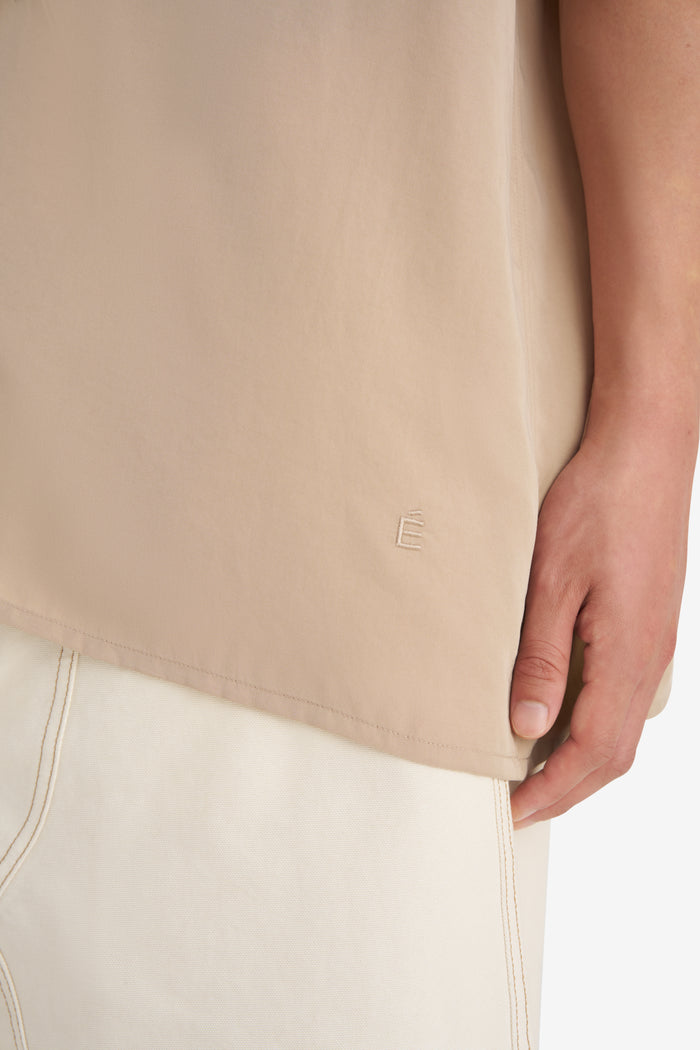 CAMP COLLAR SHIRT 42 / BEIGE