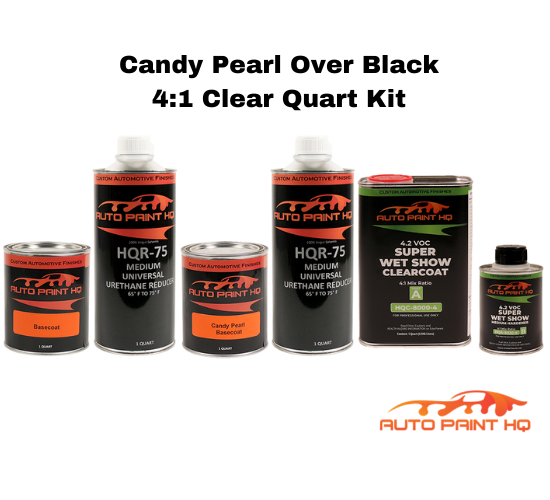 Candy Pearl Purple Reign Basecoat Quart Complete Kit (Over Black Base)
