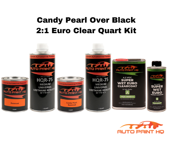 Candy Pearl Purple Reign Basecoat Quart Complete Kit (Over Black Base)