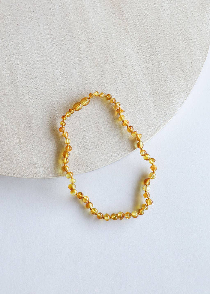 CanyonLeaf - Polished Honey Baltic Sea Amber || Beaded Necklace