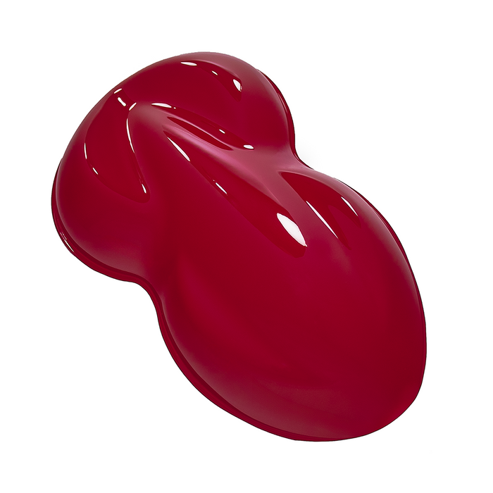Carmine Red Basecoat With Reducer Quart (Basecoat Only)