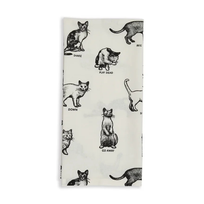 Cat Tricks Tea Towel - Becket Hitch