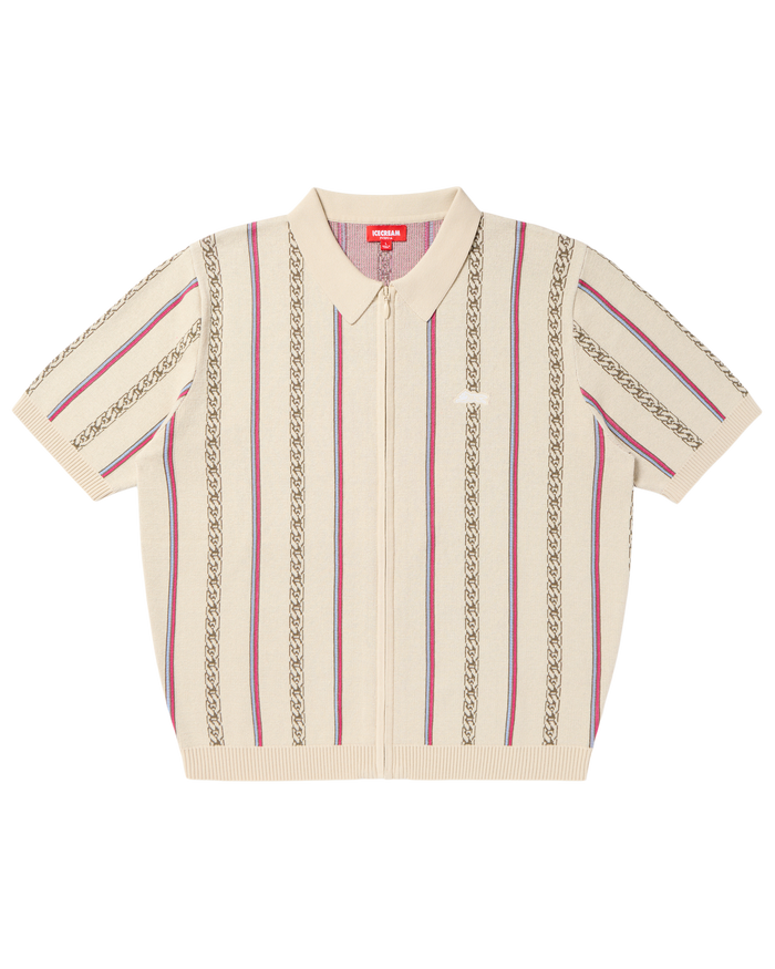 Chain Polo Sweater
