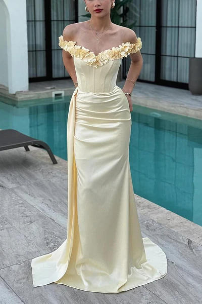 Charming Purple One Shoulder Sleeveless Satin Prom Dress Sheath Long