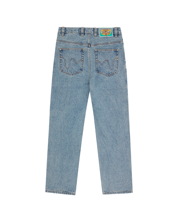 Check Lined Denim Pant