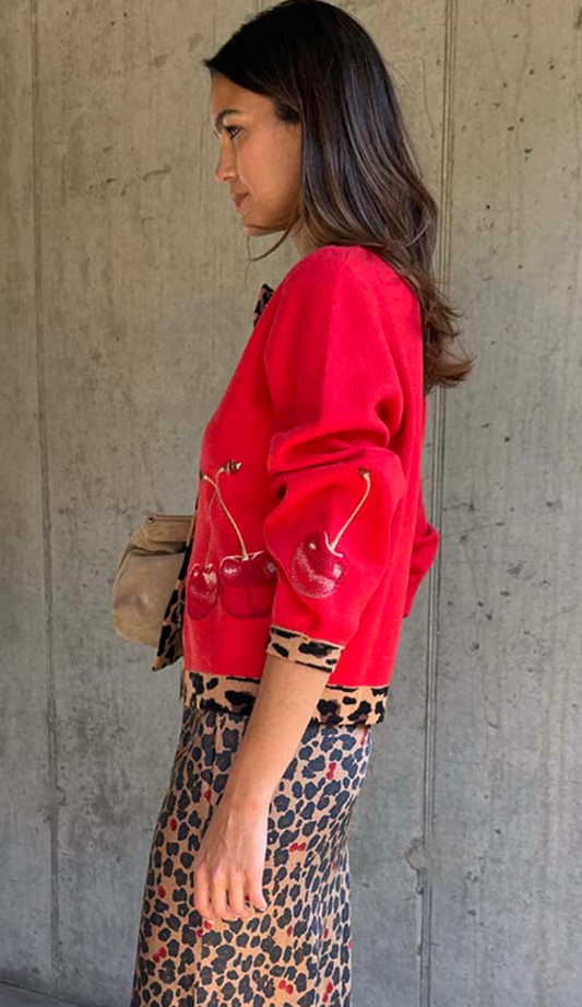 Cherry Holly Cardigan