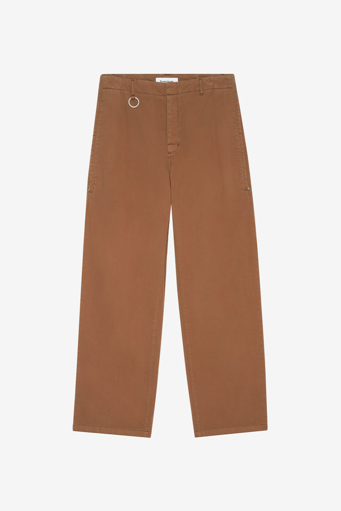 CHINO ZIP PANTS 42 / CAMEL