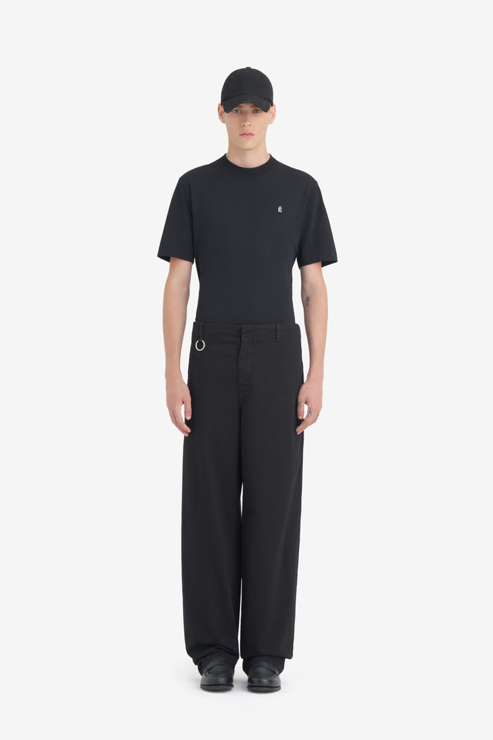 CHINO ZIP PANTS 42 / BLACK