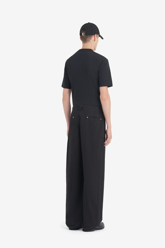 CHINO ZIP PANTS 42 / BLACK