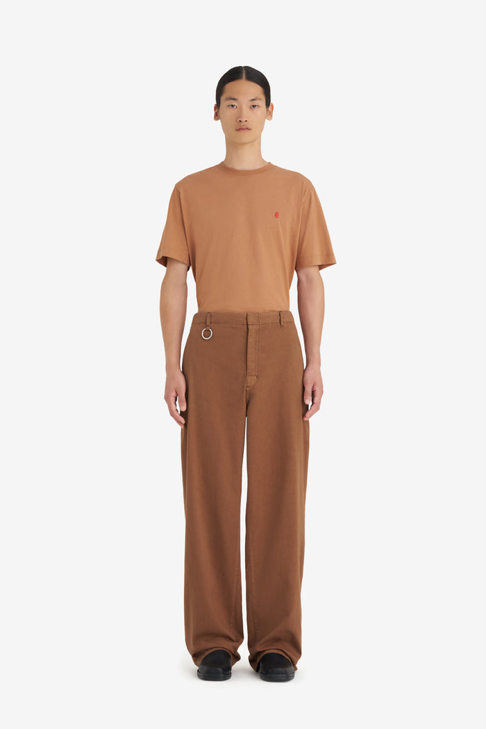 CHINO ZIP PANTS 42 / CAMEL