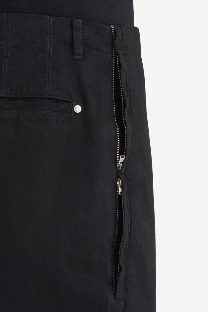 CHINO ZIP PANTS 42 / BLACK
