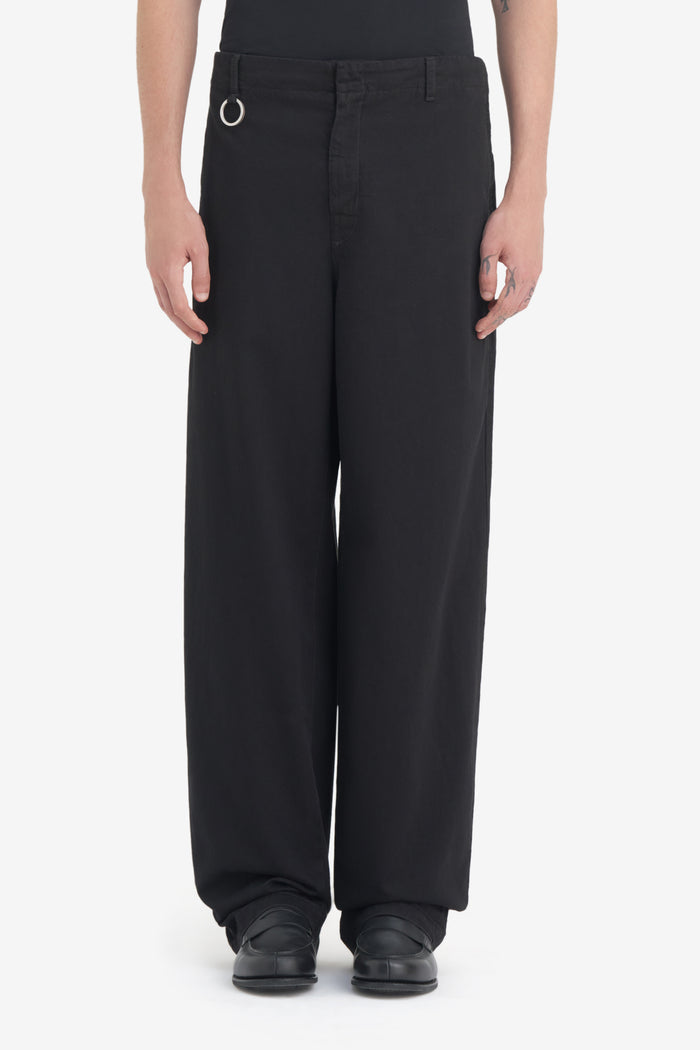 CHINO ZIP PANTS 42 / BLACK