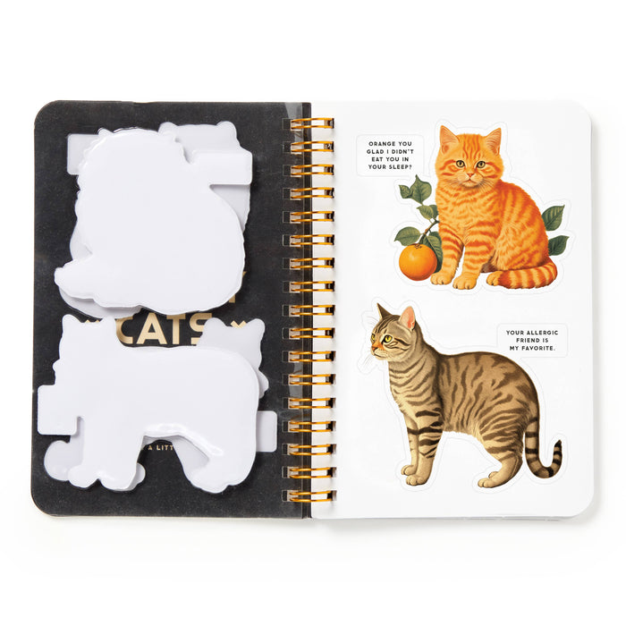 Chronicle Books - Brass Monkey Moody Cats Sticker Book
