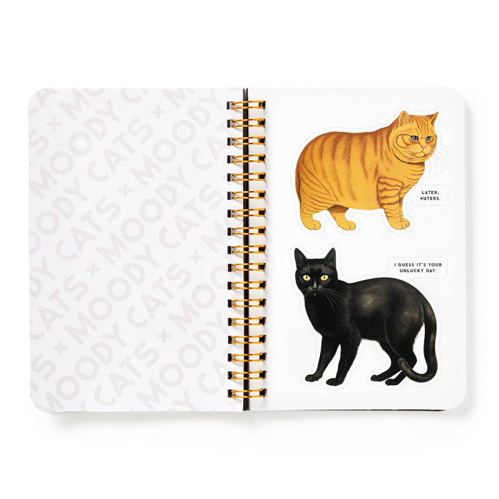 Chronicle Books - Brass Monkey Moody Cats Sticker Book