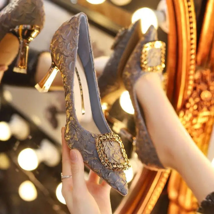 Cinderella Pointed High Heels fashionnsio