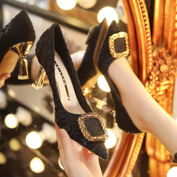 Cinderella Pointed High Heels fashionnsio