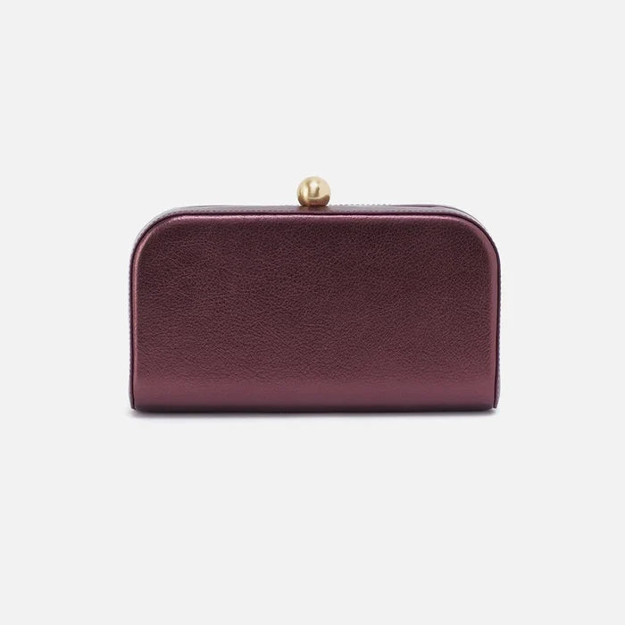 Hobo - Lauren Minaudiere - Metallic Leather - Frosted Plum - Findlay Rowe Designs