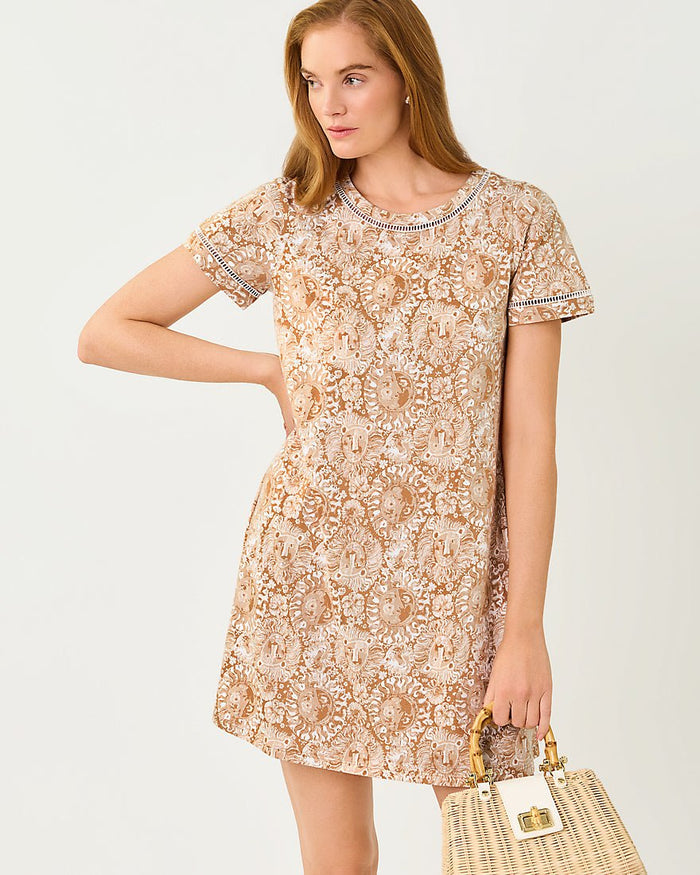 Lilly Pulitzer - Cody Short Sleeve Dress - Iced Latte Jims Stuff