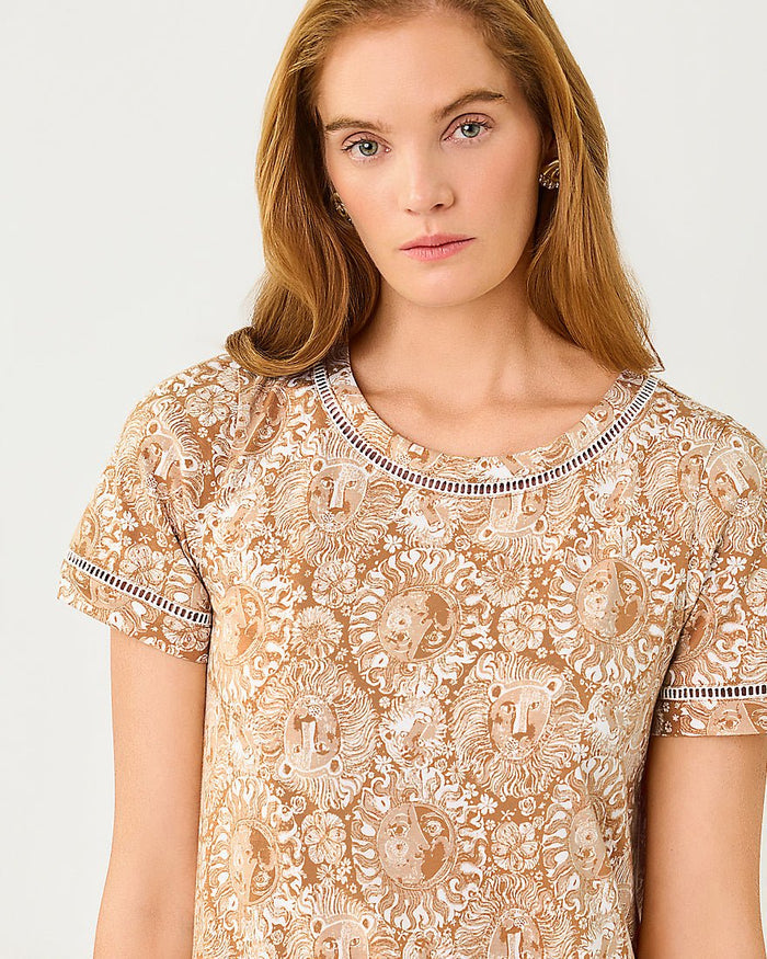 Lilly Pulitzer - Cody Short Sleeve Dress - Iced Latte Jims Stuff