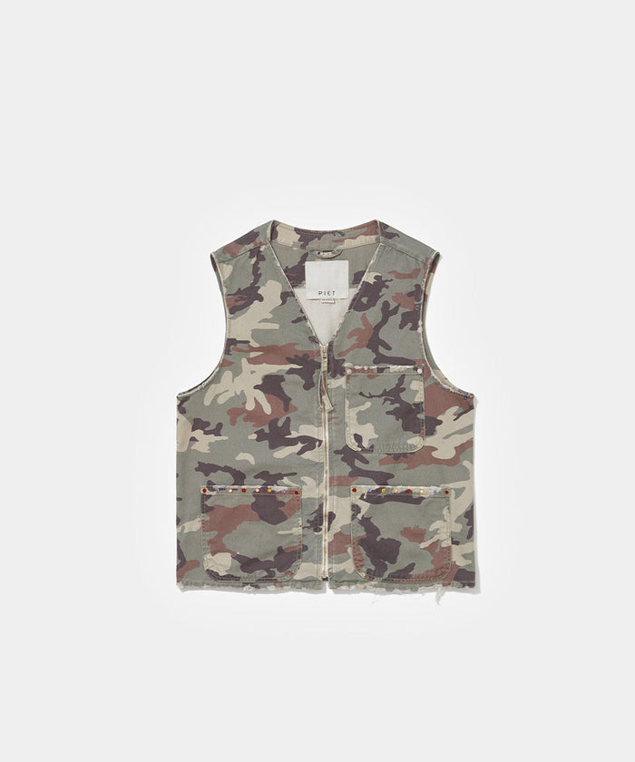Colete PIET Camo Swarovski Crystals