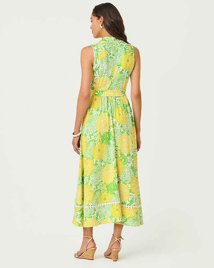 Lilly Pulitzer - Colman Midi Dress - Crocodile Green Mumbo Jumbo