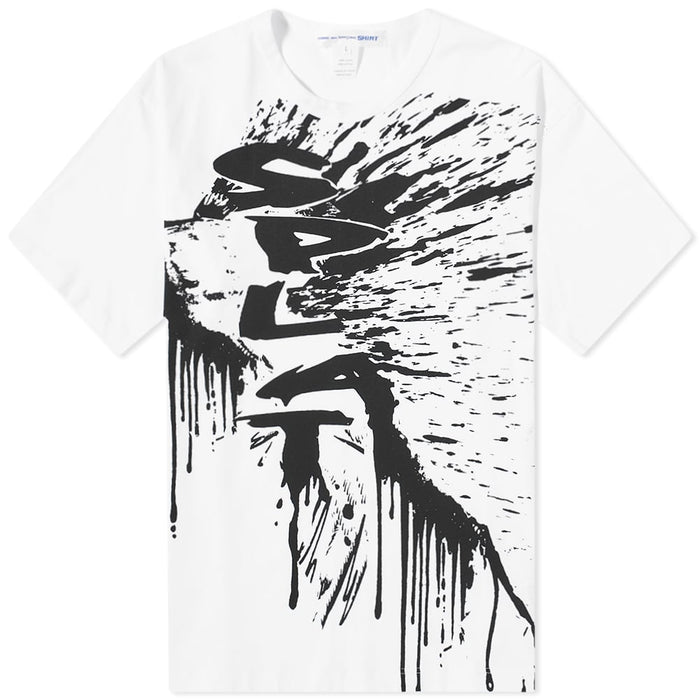 Comme Des Garçons SHIRT Splat Print T-Shirt - White