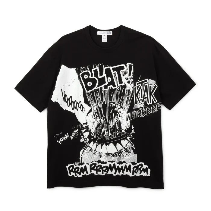 Comme Des Garçons SHIRT x Christian Marclay Print A Oversized T-Shirt - Black