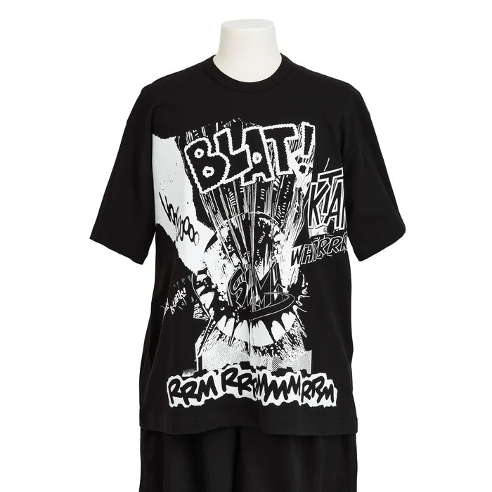 Comme Des Garçons SHIRT x Christian Marclay Print A Oversized T-Shirt - Black