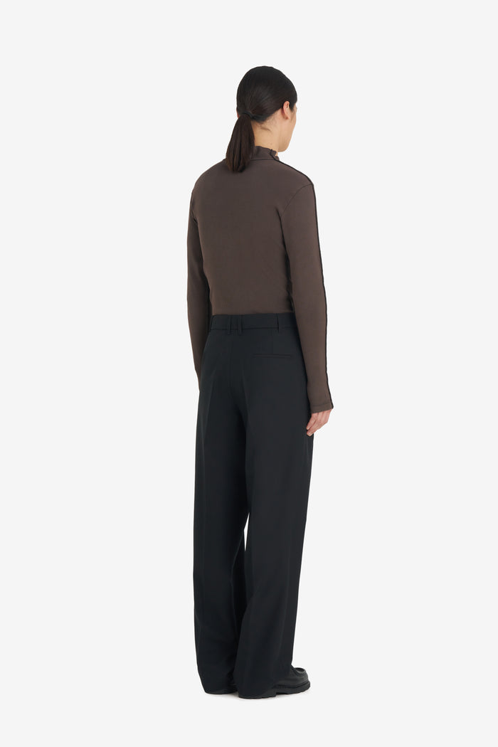 LOOSE SUIT PANT - BLACK 42 / BLACK